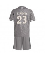 Real Madrid Ferland Mendy #23 Alternativní dres pro děti 2024-25 Krátký Rukáv (+ trenýrky)